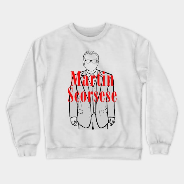 A Portrait of Martin Scorsese Crewneck Sweatshirt by Youre-So-Punny